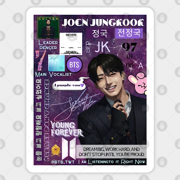 Jungkook Magnet by Legacy of Self-Expression Art